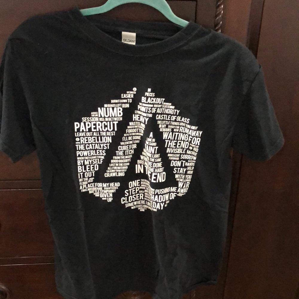 Lincoln Park T-Shirt with White Text Song Names